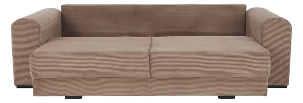 KONDELA Extra priestranná pohovka, svetlohnedá/béžová/krémová, GILEN BIG SOFA