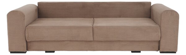 KONDELA Extra priestranná pohovka, svetlohnedá/béžová/krémová, GILEN BIG SOFA