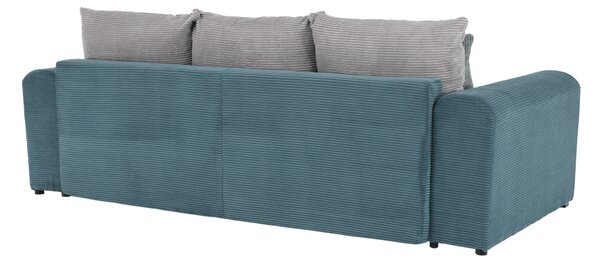 KONDELA Extra priestranná pohovka, modrá/mentolová/svetlosivá, GILEN BIG SOFA