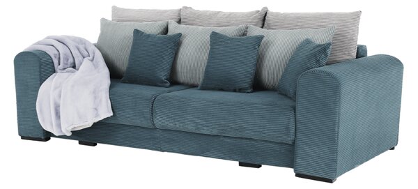 KONDELA Extra priestranná pohovka, modrá/mentolová/svetlosivá, GILEN BIG SOFA