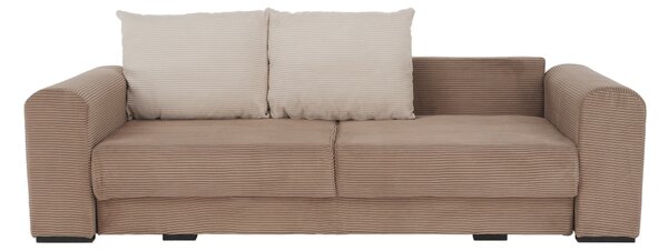 KONDELA Extra priestranná pohovka, svetlohnedá/béžová/krémová, GILEN BIG SOFA