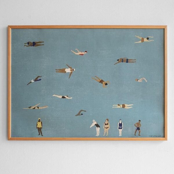 Plagát Swimmers 70 × 50 cm