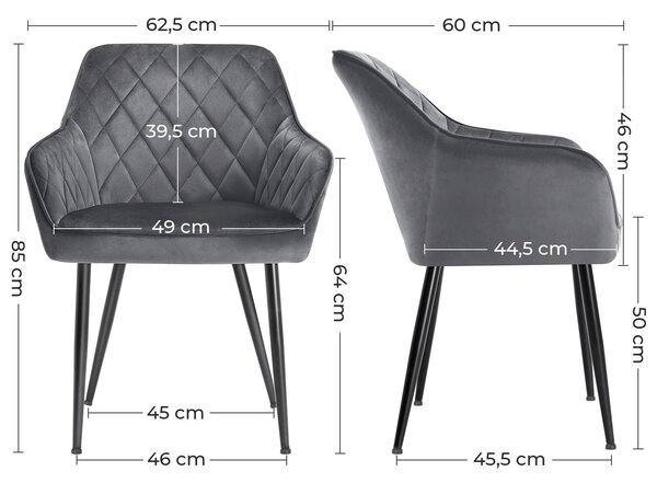 STOLIČKA, 62.5/85/60 cm - Stoličky, Online Only