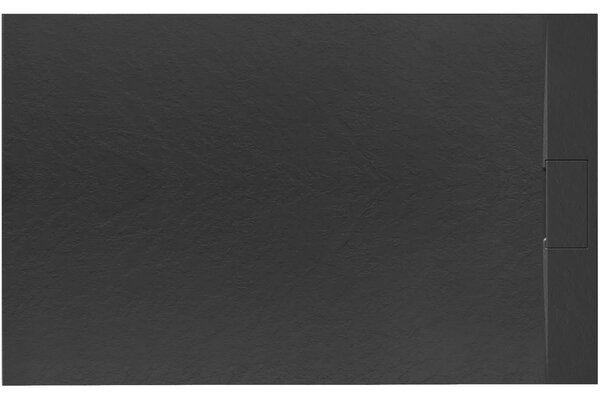 Rea - Sprchová vanička Bazalt - čierna - 100x80 cm