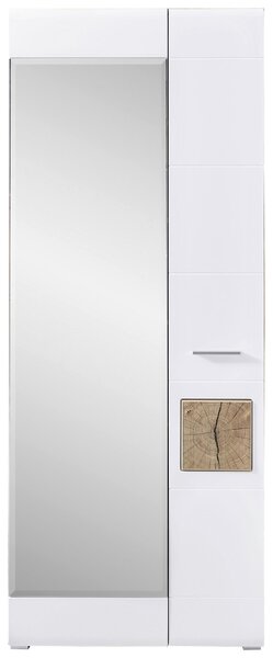 PREDSIEŇOVÁ SKRIŇA, biela, farba duba, 80/201/37 cm Voleo - Skrine