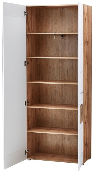 PREDSIEŇOVÁ SKRIŇA, biela, farba duba, 80/201/37 cm Voleo - Skrine