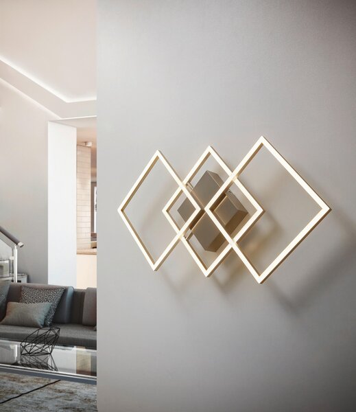 STROPNÉ LED SVIETIDLO, 75,5/37/6 cm Novel - Interiérové svietidlá