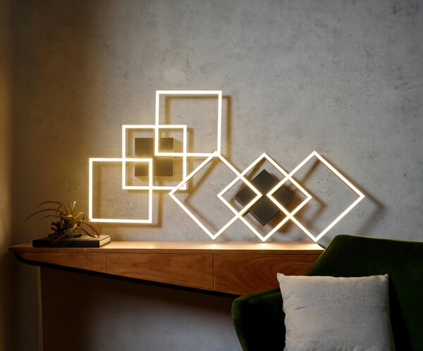 STROPNÉ LED SVIETIDLO, 75,5/37/6 cm Novel - Interiérové svietidlá