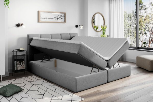AMERICKÁ POSTEĽ, 200/220 cm, tmavosivá Livetastic - Online Only spálne, Online Only