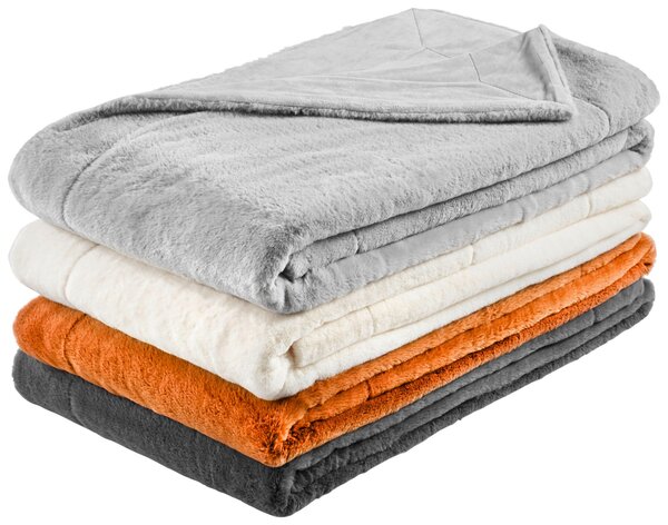 KOŽUŠINOVÁ DEKA, polyester, 150/200 cm Novel - Textil do domácnosti