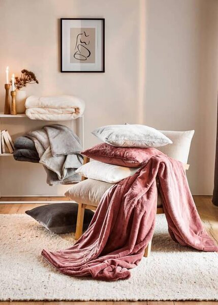 KOŽUŠINOVÁ DEKA, polyester, 150/200 cm Novel - Textil do domácnosti