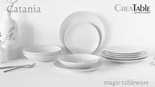 JEDÁLENSKÝ SERVIS Catania Peach 12-dielne Creatable - Online Only bytové doplnky, Online Only