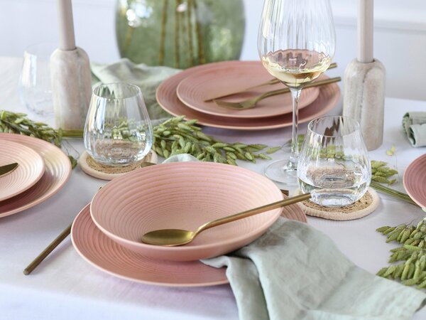 JEDÁLENSKÝ SERVIS Catania Peach 12-dielne Creatable - Online Only bytové doplnky, Online Only