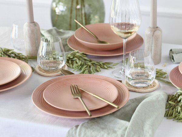 JEDÁLENSKÝ SERVIS Catania Peach 12-dielne Creatable - Online Only bytové doplnky, Online Only