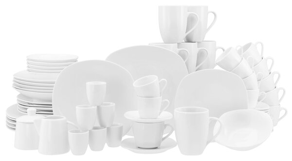 KOMBINOVANÝ SERVIS, 62-dielne, porcelán Creatable - Online Only bytové doplnky, Online Only