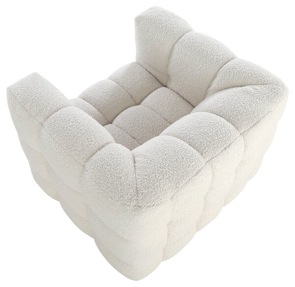 KRESLO, textil, biela Ambia Home - Kreslá