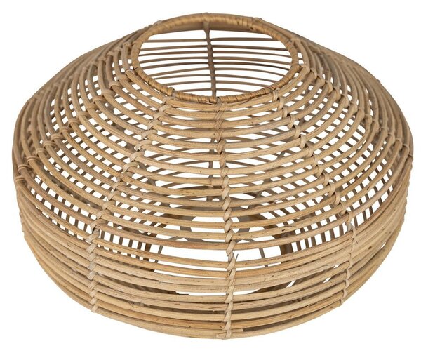 Prírodná okrúhla nástenná ratanová lampa Billi - Ø32*20cm - Mars & More