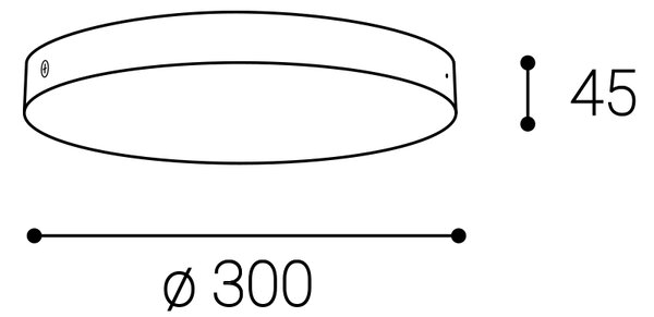 Závesné svietidlo Circle Canopy 30 čierna