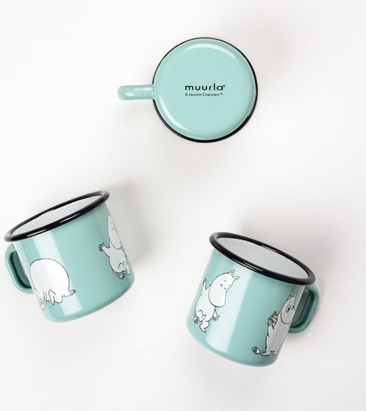 Muurla Hrnček Moomin 0,37l, smalt /mätový