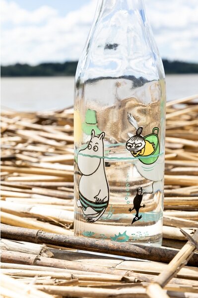 Muurla Sklenená fľaša Moomin Fun in the water 0,5l