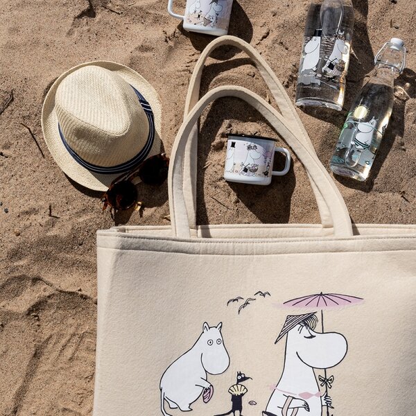 Muurla Sklenená fľaša Moomin Fun in the water 0,5l