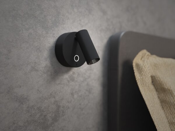 Nástenné svietidlo Elfy Usb čierna