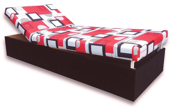 Jednolôžková posteľ (váľanda) 90 cm Darcy (Čierna 39 + Otawa 1). Vlastná spoľahlivá doprava až k Vám domov. 793077