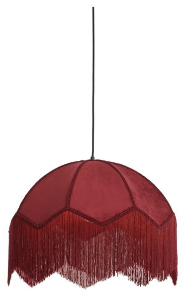 Vínové závesné svietidlo s textilným tienidlom ø 60 cm Malacia – Light & Living