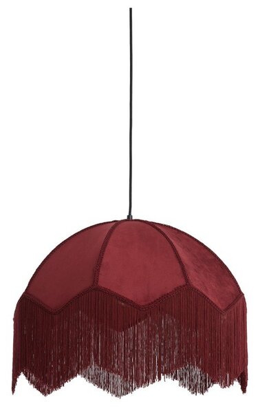 Vínové závesné svietidlo s textilným tienidlom ø 60 cm Malacia – Light & Living