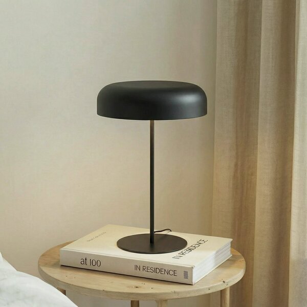 Stolové Lampa Lindby, Edion, Čierna, Obývacia izba, Kov, Moderný