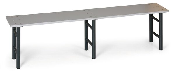 Šatníková lavička, sedák - lamino, 2000 mm, nohy antracit