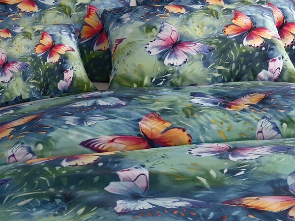Obliečky z mikrovlákna COLORFUL BUTTERFLY, farebné Rozmer obliečky: 70 x 90 cm | 140 x 220 cm