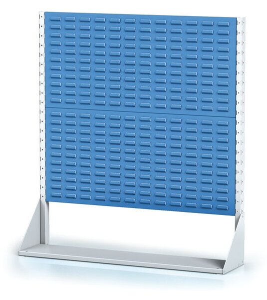 Perforované stojany s panelmi na boxy, 2 poschodia, základné pole