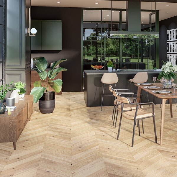 Artisan Chevron Dub Ardenne Natural Bielo Mat lak 4mV