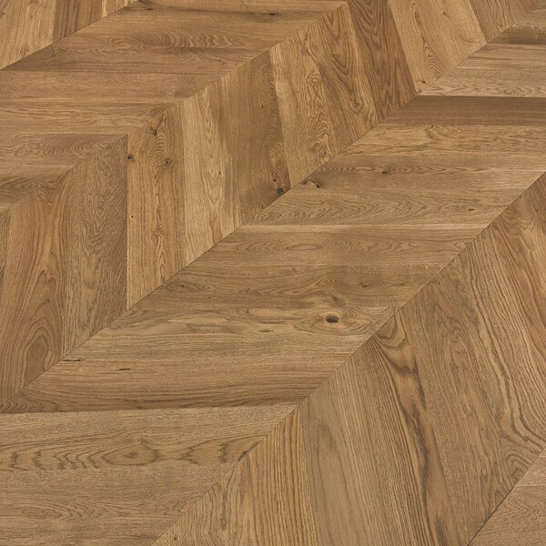 Artisan Chevron Dub Corse Natural Brown Kart Mat Lak 4mV