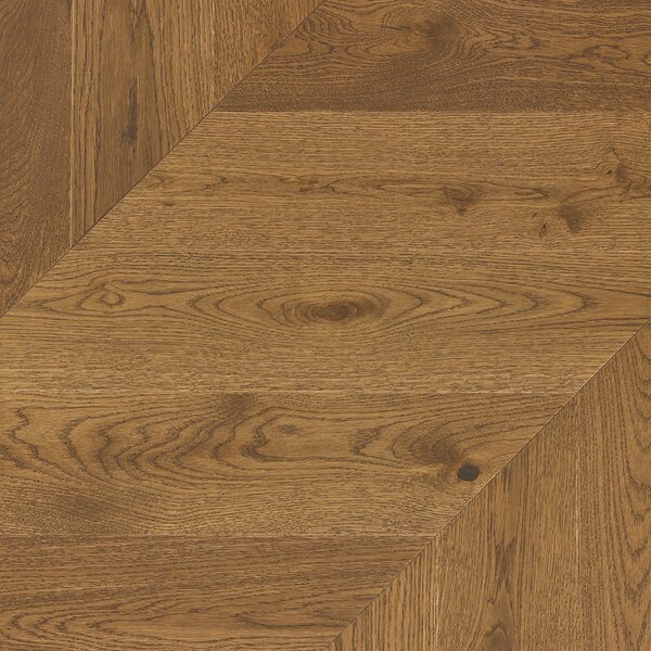 Artisan Chevron Dub Lorraine Natural Cognac Kart Mat Lak 4mV