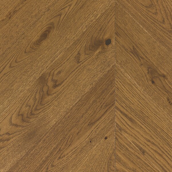 Artisan Chevron Dub Lorraine Natural Cognac Kart Mat Lak 4mV
