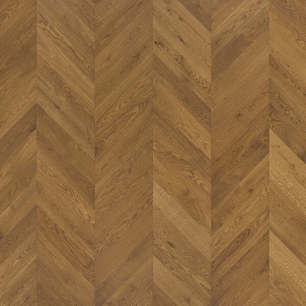 Artisan Chevron Dub Lorraine Natural Cognac Kart Mat Lak 4mV