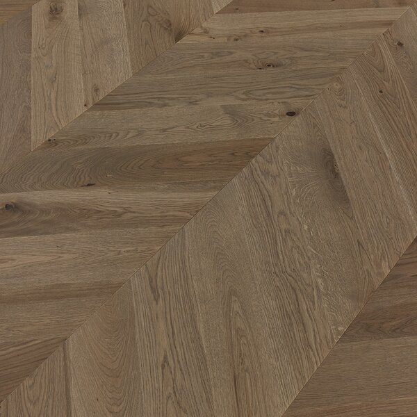 Artisan Chevron Dub Rhone Natural Grey Kart Mat Lak 4mV