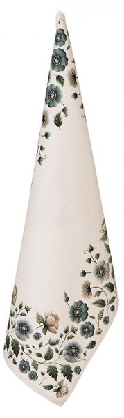 Béžová bavlnená utierka s kvetmi Gently Blooming - 50*70 cm - Clayre & Eef