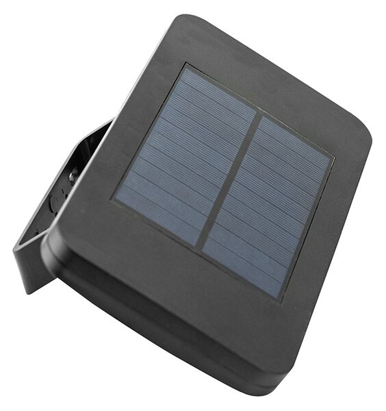 SOLIGHT LED solárne osvetlenie so senzorom 5W 500lm 4000K Li-Ion, čierna