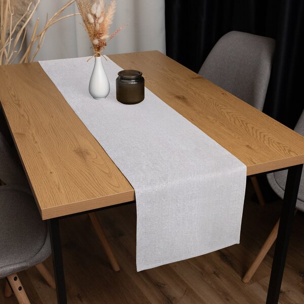 Biante Dekoračný behúň na stôl BKW-206 Svetlo sivobéžové žíhanie 20x120 cm