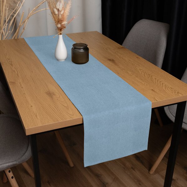 Biante Dekoračný behúň na stôl BKW-210 Svetlo modré žíhanie 20x120 cm