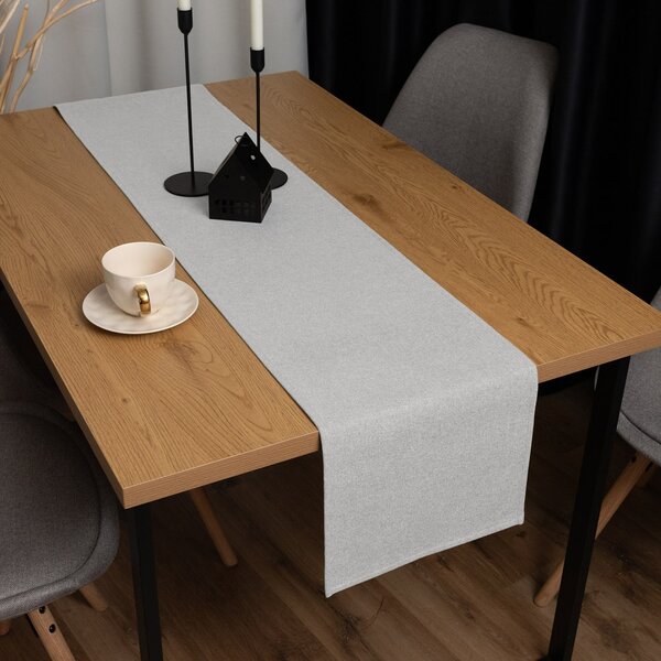 Biante Dekoračný behúň na stôl BKR-501 Svetlo sivý 20x120 cm