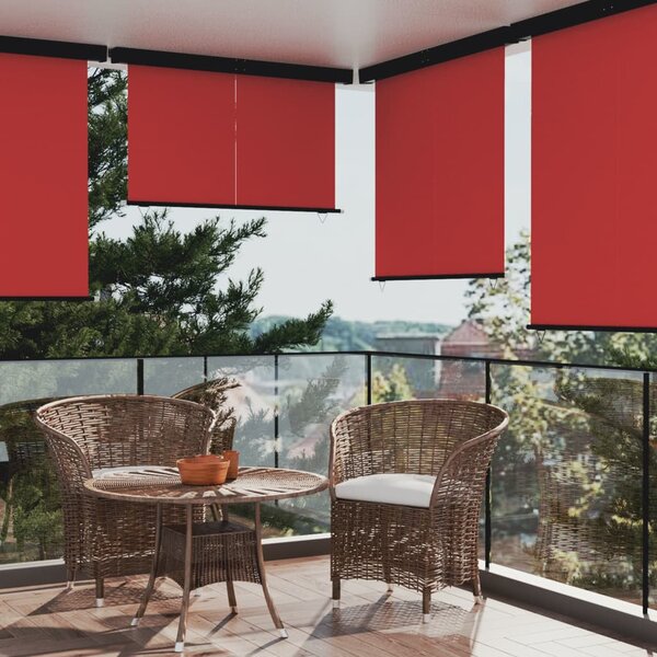 Bočná markíza na balkón 170x250 cm červená