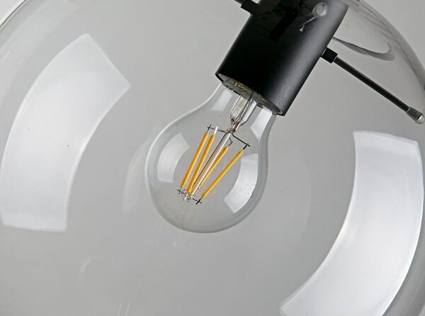 TooLight Stropné svietidlo Lassi Black transparentné