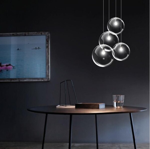 TooLight Stropné svietidlo Lassi Black transparentné