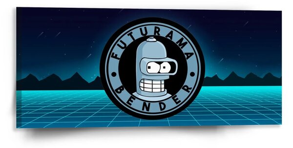 Sablio Obraz Futurama Bender Štvrtá dimenzia - 110x50 cm