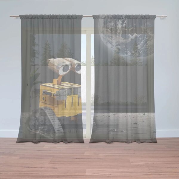 Sablio Záclony Wall-E robot Mesiac: 2ks 150x250cm