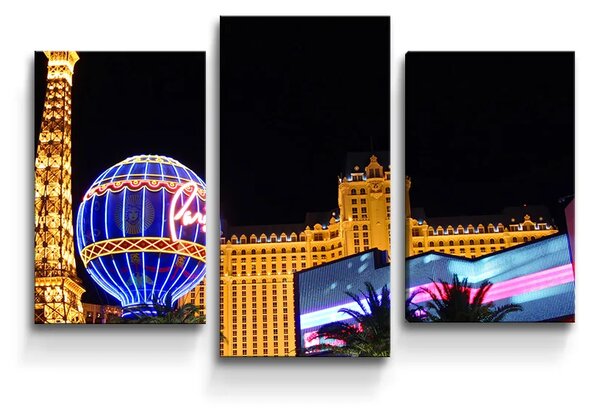 Sablio Obraz - 3-dílný Las Vegas 3 - 75x50 cm